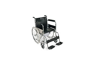 Commode chair with alu.foot rest